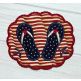 ITH Patriotic Flip Flops Mug Rug