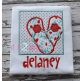 Flip Flop Box Applique | Machine Embroidery Designs by JuJu
