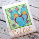 Flip Flop Box Applique | Machine Embroidery Designs by JuJu