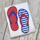 Flip Flops Applique | Machine Embroidery Designs by JuJu