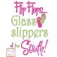 Flip Flops Glass Slippers of the South | Machine Embroidery Designs by JuJu