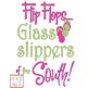 Flip Flops Glass Slippers of the South | Machine Embroidery Designs by JuJu