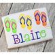 Flip Flops Trio Sketch | Machine Embroidery Designs by JuJu