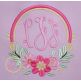 Floral 2 Frame | Machine Embroidery Designs by JuJu