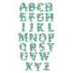 Floral Monogram Non Split Version Machine Embroidery Designs by JuJu