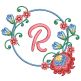Floral Wreaths Frames Machine Embroidery Designs by JuJu