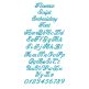 Florence Script Embroidery Font | Machine Embroidery Designs by JuJu