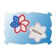 Patriotic Flower Snap Clip Mini