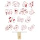 Beautiful Blossoms Redwork Machine Embroidery Designs by JuJu