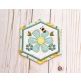 ITH Busy Bees Flower Coaster | Machine Embroidery Designs by JuJu