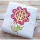 Flower Monogram Applique | Machine Embroidery Designs by JuJu