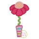 Flower Vase Applique with Rick Rack Trim | Machine Embroidery Designs by JuJu