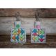 ITH Snap Tab Key Fob Flying Geese Quilt Block | Machine Embroidery Designs by JuJu