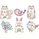 Folk Art Animals 1 Machine Embroidery Designs by JuJu