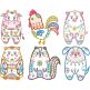 Folk Art Animals 4 Machine Embroidery Designs by JuJu