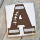 Football Alphabet Applique Set | Machine Embroidery Designs by JuJu