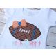 Football Bow Applique | Machine Embroidery Designs by JuJu
