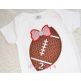 Football Bow 2 Applique | Machine Embroidery Designs by JuJu