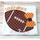 Football Bow 2 Applique | Machine Embroidery Designs by JuJu