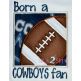 Football Box Applique | Machine Embroidery Designs by JuJu