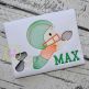 Football Boy Catching Sketch Embroidery | Machine Embroidery Designs by JuJu