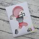 Football Boy Throwing Sketch Embroidery | Machine Embroidery Designs by JuJu