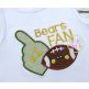 Football Foam Finger Applique | Machine Embroidery Designs by JuJu