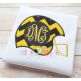 Football Helmet Monogram Applique | Machine Embroidery Designs by JuJu