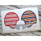 Football Helmets House Divided Applique | Machine Embroidery Designs by JuJu