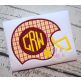 Football Helmet Monogram Applique | Machine Embroidery Designs by JuJu