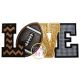 Football Love 2 Applique | Machine Embroidery Designs by JuJu
