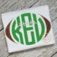 Football Monogram Frame Zig Zag Applique | Machine Embroidery Designs by JuJu