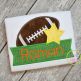 Football Star Banner Applique Design | Machine Embroidery Designs by JuJu