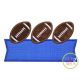 Football Trio Banner Applique Design | Machine Embroidery Designs by JuJu