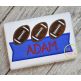 Football Trio Banner Applique Design | Machine Embroidery Designs by JuJu