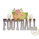 Football Word Flowers Applique | Machine Embroidery Designs by JuJu