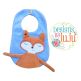 Frankie Fox Bib | Machine Embroidery Designs by JuJu
