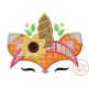 Fox Unicorn Horn Applique | Machine Embroidery Designs by JuJu