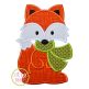 Fox with Scarf Boy Applique | Machine Embroidery Designs by JuJu