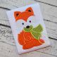 Fox with Scarf Boy Applique | Machine Embroidery Designs by JuJu