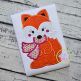 Fox with Scarf Girl Applique | Machine Embroidery Designs by JuJu