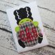 Frankenstein Bride Peeker Applique | Machine Embroidery Designs by JuJu