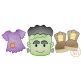 Frankenstein Trio Sketch | Machine Embroidery Designs by JuJu
