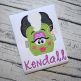 Frankie Bride Face Applique | Machine Embroidery Designs by JuJu