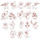 Bon Appetit French Chef  Redwork Machine Embroidery Designs by JuJu