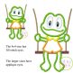 Froggie in the Swing Boy Applique | Machine Embroidery Designs by JuJu