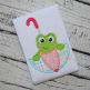 Frog in Umbrella Applique | Machine Embroidery Designs by JuJu