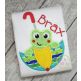Frog in Umbrella Applique | Machine Embroidery Designs by JuJu