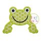 Frog Monogram Topper Applique | Machine Embroidery Designs by JuJu