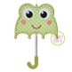 Frog Umbrella Applique | Machine Embroidery Designs by JuJu